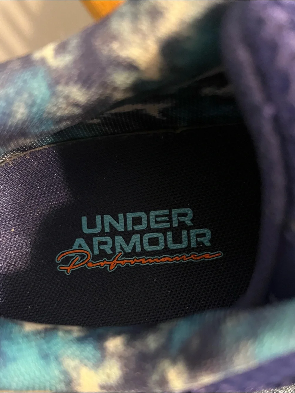 Under Armour Charged Rogue running shoes. Purple and teal. 6y or 7.5-8 women.